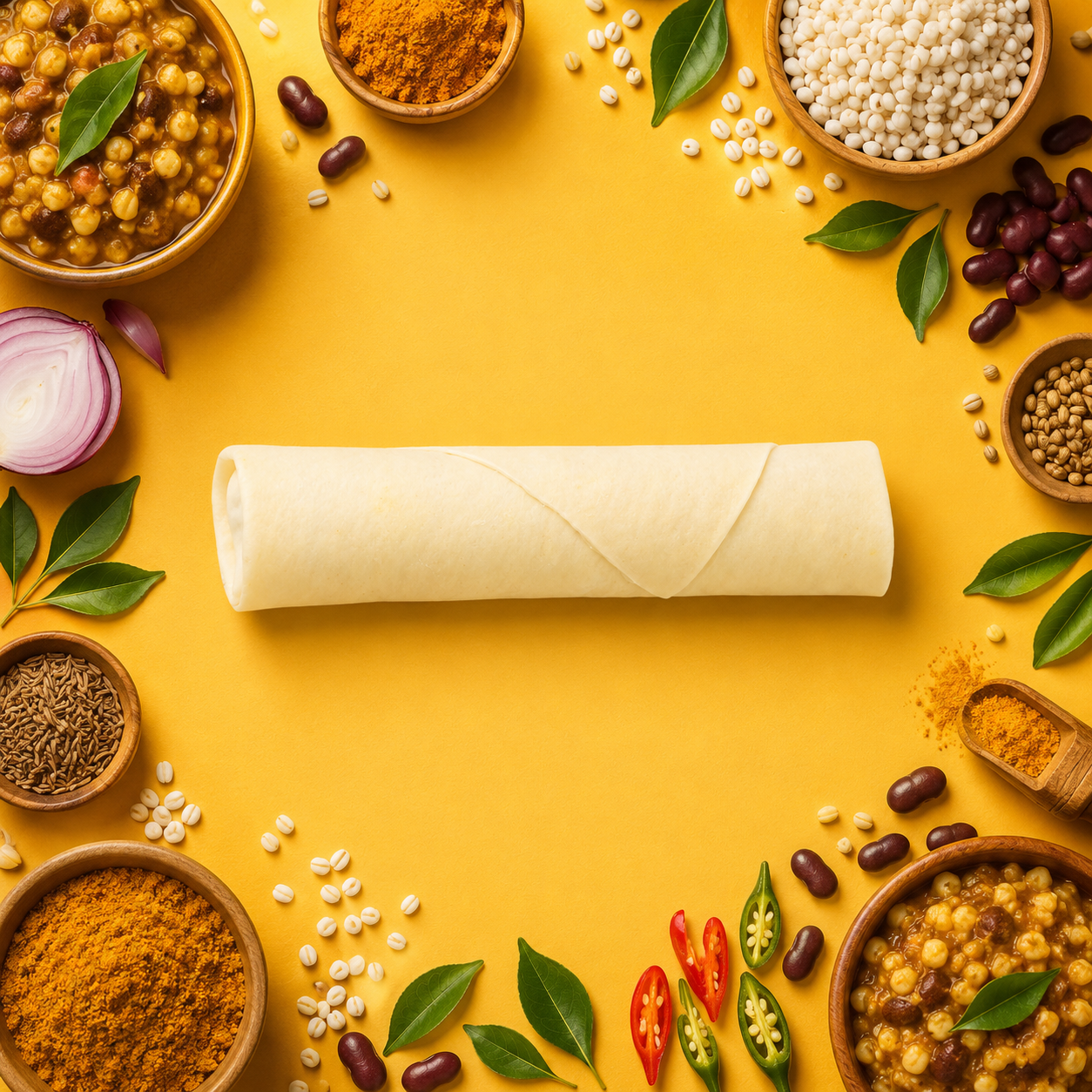 Rollups-curry-catering-raw