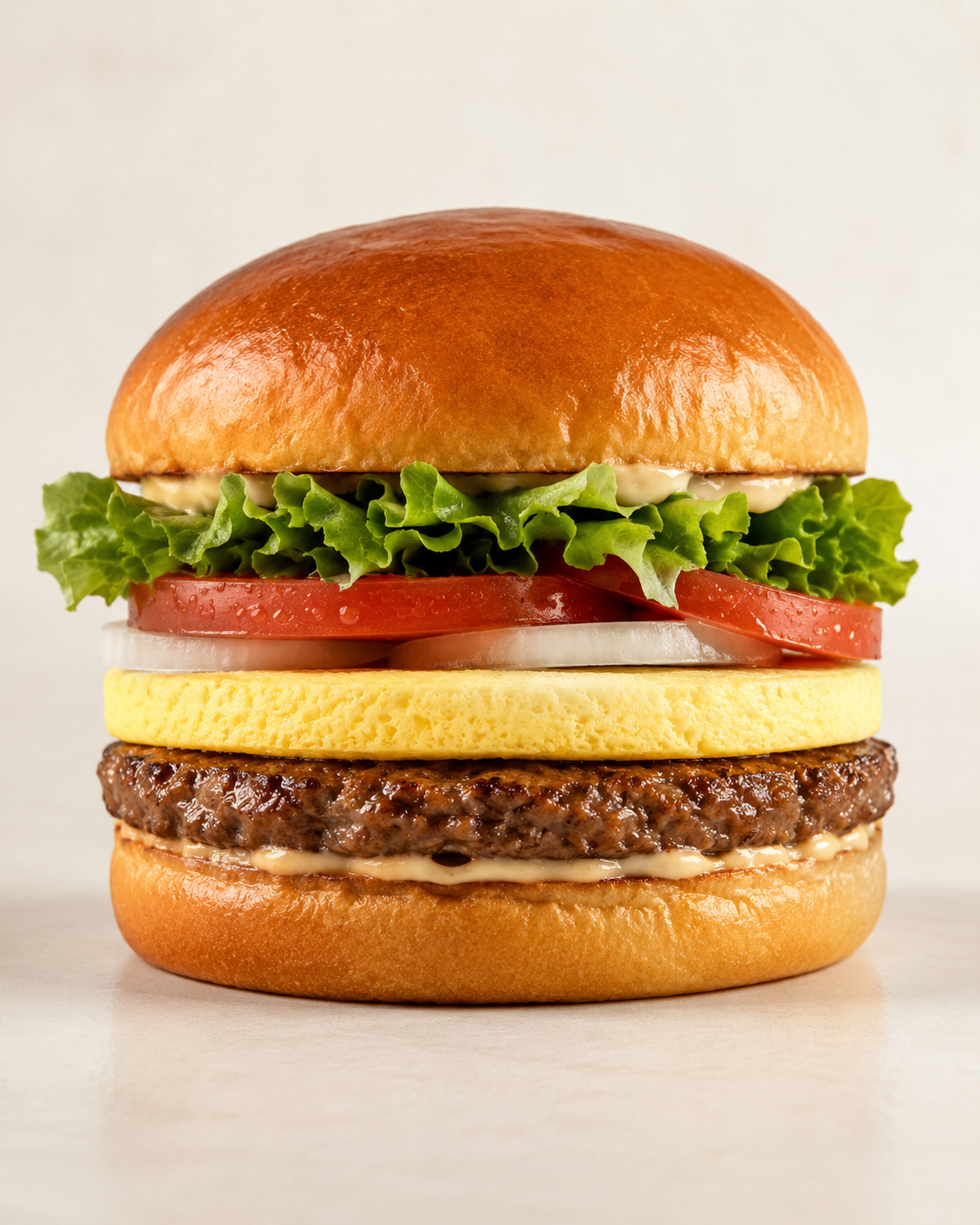 Egg Patty - in a burger