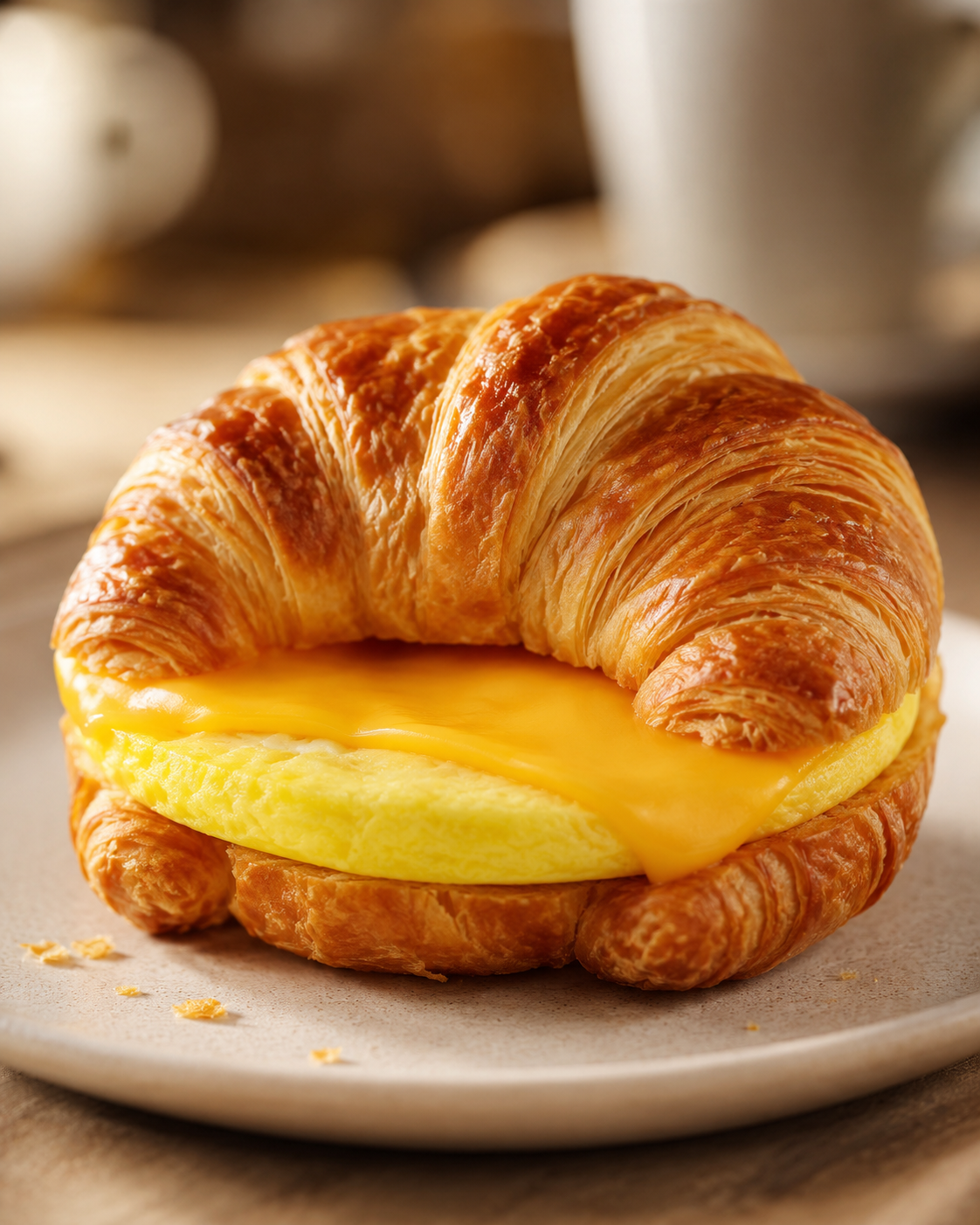 Egg Payyu - in a croissant